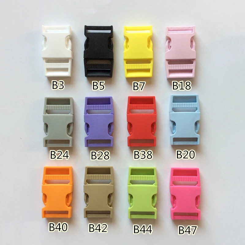 Meetee 25 мм двойная Регулируемая Боковая спуск пластиковая пряжка для Паракорда