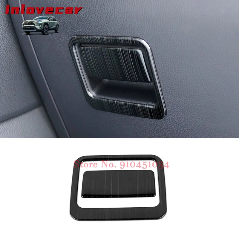 

Glove box door handle cover bowl for toyota rav4 rav 4 xa50 2019 2020 interior accessories parts Stainless steel 2pcs