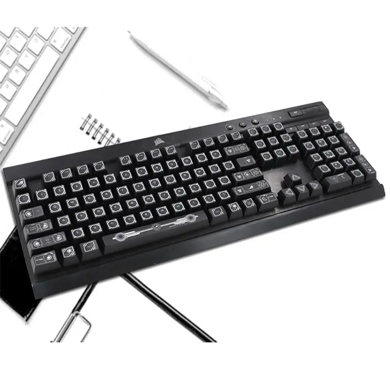 RGB 104 Keycaps ANSI макет OEM ABS Shot Keycap с подсветкой для Corsair K70 K65 K95|Клавиатуры| |