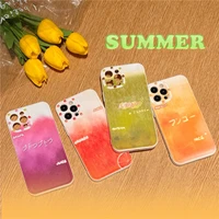 retro matcha green tea grape mango juice art phone case for iphone 12 11 pro max xs max xr x 7 8 plus 7plus case cute soft cover