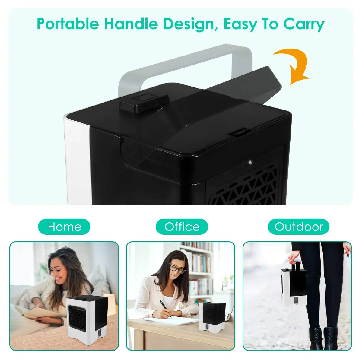 

Mini Air Conditioner Portable Air cooler Fan 4 in 1 Personal USB Air Cooler Mini Purifier Humidifier For Home Office cooler room