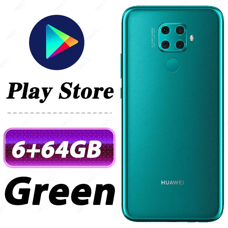 6G 64G Green 6,26 дюймов HUAWEI Nova 5z мобильный телефон Kirin 810 Восьмиядерный отпечаток пальца ID Поддержка Google play - Color: 6G 64G Green