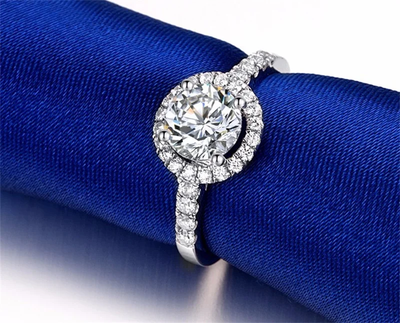 Набор украшений из серебра 925 пробы обручальное кольцо круглые серьги-гвоздики