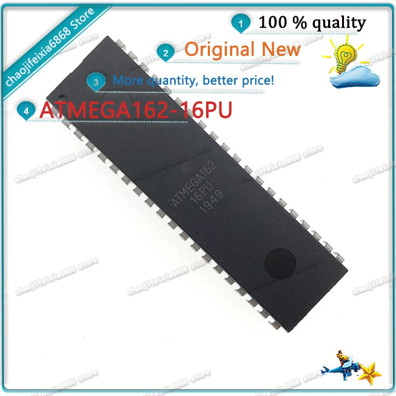 1 шт./лот! Фонарик ATMEGA162 16PU с одним чипом DIP-40 8-битный микроконтроллер новый