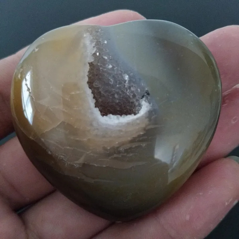 Натуральные камни и кристаллы кристалл сердце агат кластер домашний декор