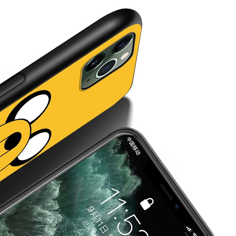 

Cute Adventure Time Finn Jake For Apple iPhone 12 11 XS Pro Max Mini XR X 8 7 6 6S Plus 5 SE 2020 Black Cover Phone Case