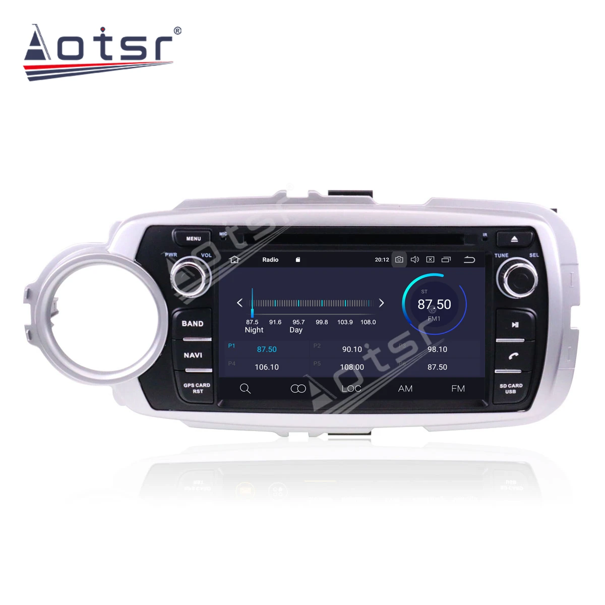 Автомобильный плеер PX5/PX6 Android 10 GPS-навигация для TOYOTA Yaris 2012-2015 автомобильный