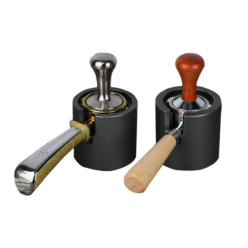 

Thick Solid Bottom 58MM Adjustable Espresso Coffee Tamper Stand Barista Tool Tamping Holder Rack Shelf Coffee Machine Tool