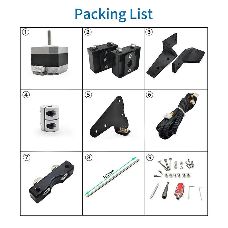 

Dual Z-axis Lead Screw Upgrade Kit Improve Printer Stability Compatible with Creality Ender3/3S/3 Pro 3D Printer