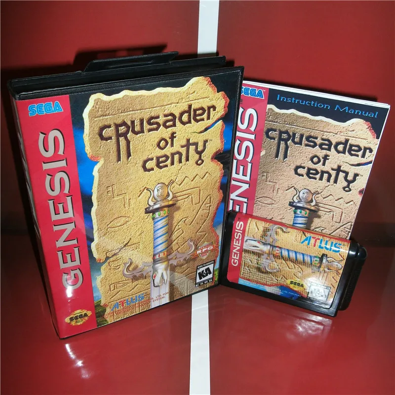 Crusader Of Centy (no Save) чехол для США с коробкой и руководством Sega Megadrive Genesis игровая