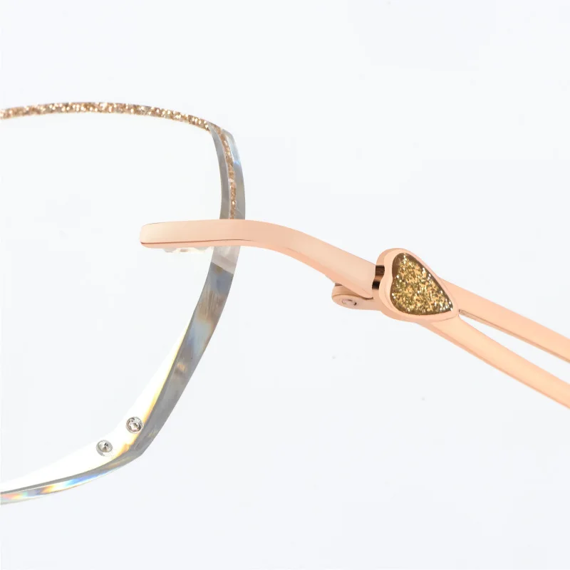 Blu-Ray близость очки женские чистые бескаркасные Обрезанные драгоценными камнями