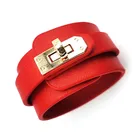 Многослойный кожаный браслет D  D из сплава, Женский Повседневный Ретро-браслет в стиле панк, ювелирные аксессуары