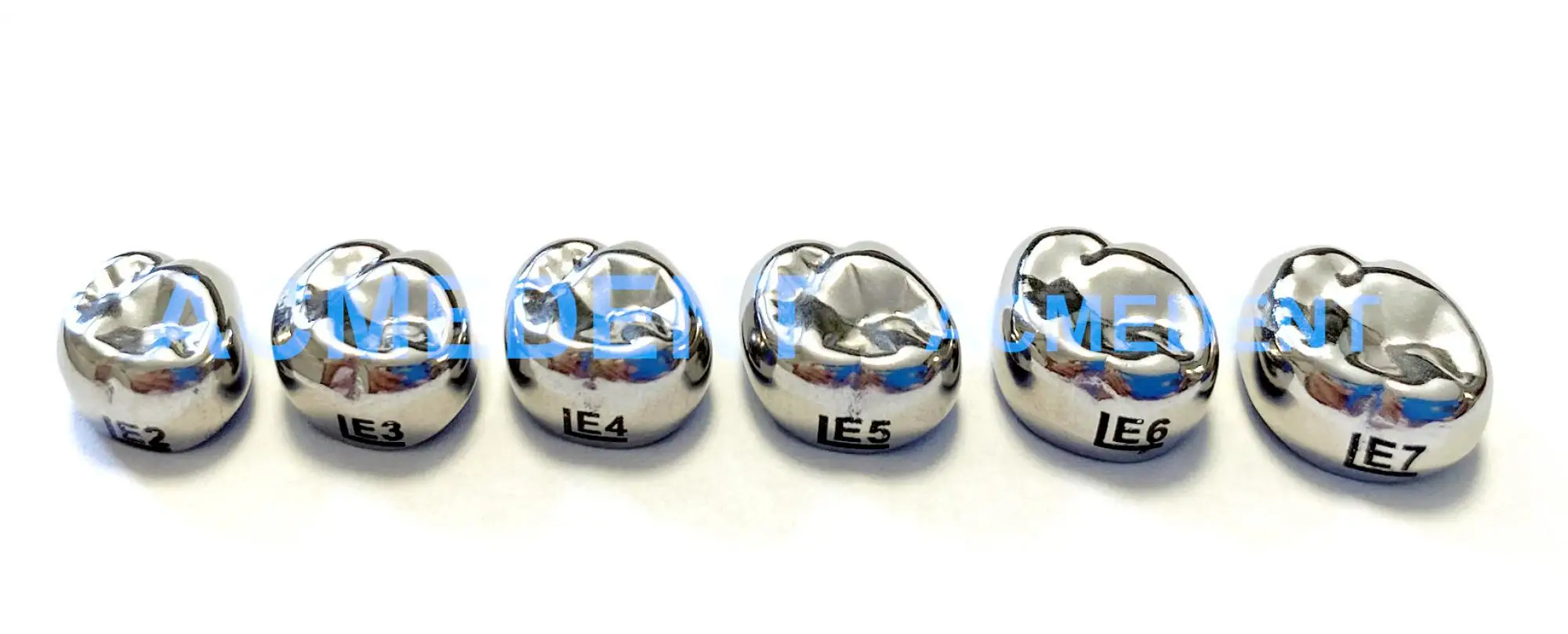 

1 шт., верхняя левая 2-я молярная зубная корона для детей, Предварительно сформированные короны, SS защищают выпадающие зубы E2 ~ E7 (1 шт.)