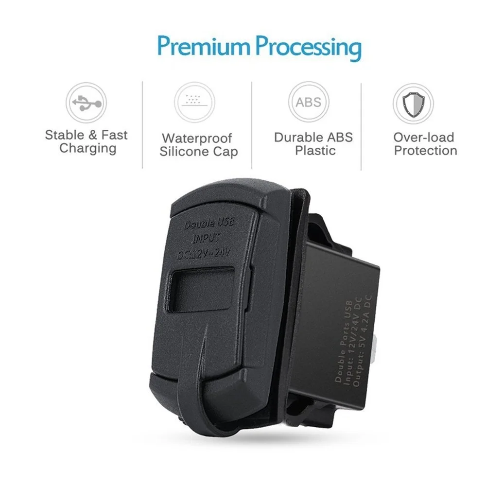 Автомобильный прикуриватель с двумя USB портами и вольтметром 12 24 В|voltmeter car