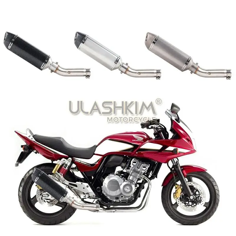 Мотоцикл Полная система глушитель средней трубы без шнуровки для Honda CB400 CB 400 |