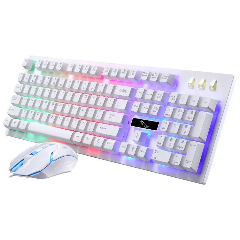 

FOR Pursue Gradient G20 computer keyboard mouse set of game machine hand-sensitive keyboard mouse light game keyboard