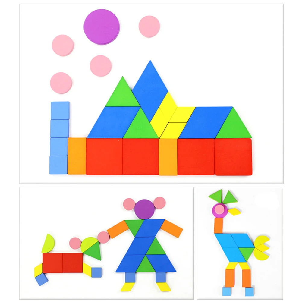 2 шт. пазлы в деревянной форме Детские Монтессори развивающие игрушки