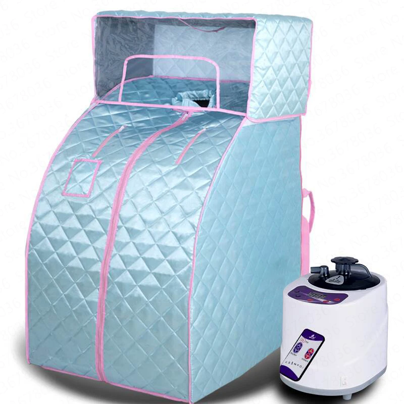 Portable Sweat Steamer Household Sauna Generator Slimming Box Fumigation Machine Folding Portable Steam Sauna Steamer Separate