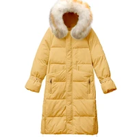 women oversized fur hooded female winter parka long warm thicken big pockets loose womens coat2021 fashion autumn winter jacket