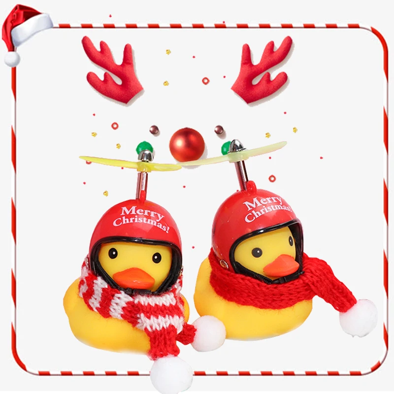 

Normal Airscrew Helmet Standing Duck Broken Wind Small Yellow Duck Bike Motor Riding Cycling Lights Bicycle Accessories