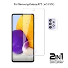 2 в 1 для Samsung Galaxy A72 ( 5G4G) объектив камеры пленочная  Защитная пленка для экрана Защитная HD из закаленного стекла
