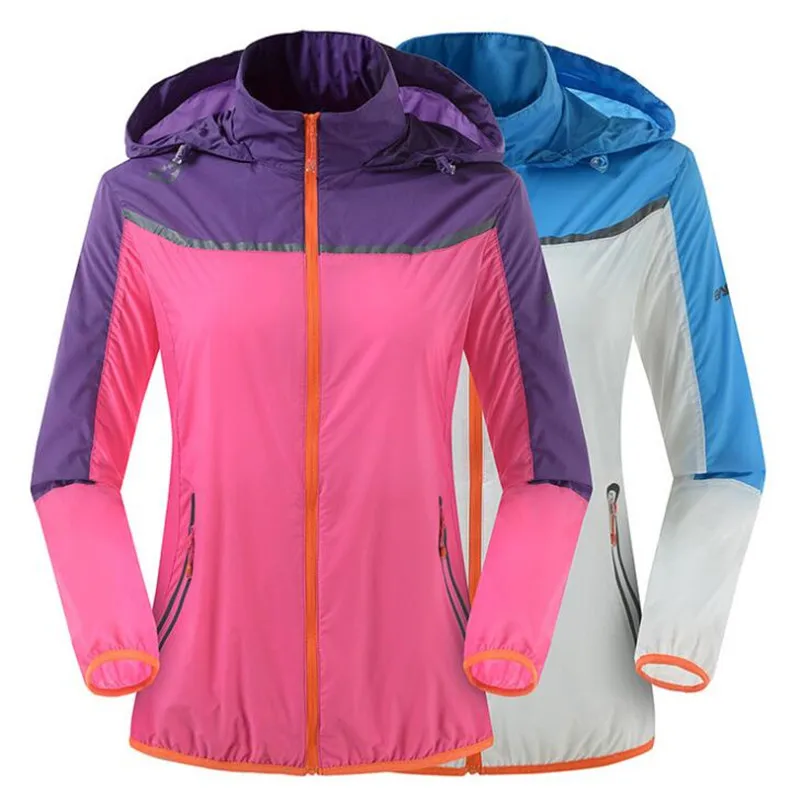 Уличная Водонепроницаемая Женская тонкая ветрозащитная дышащая анти-солнце УФ