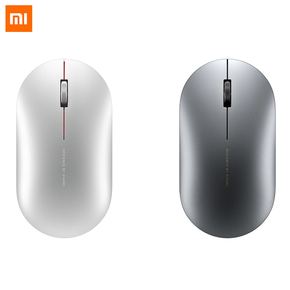 Металлическая Bluetooth мышь Xiaomi Mi модная Беспроводная Мини Портативная игровые