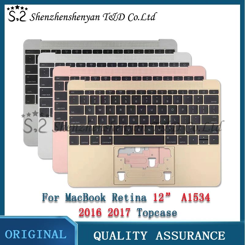 MacBook A1534, nuevo teclado, 12 pulgadas, inglés de EE. UU. Reino Unido, reposamanos con teclado, retroiluminación, dorado, gris, plateado, 2016-201