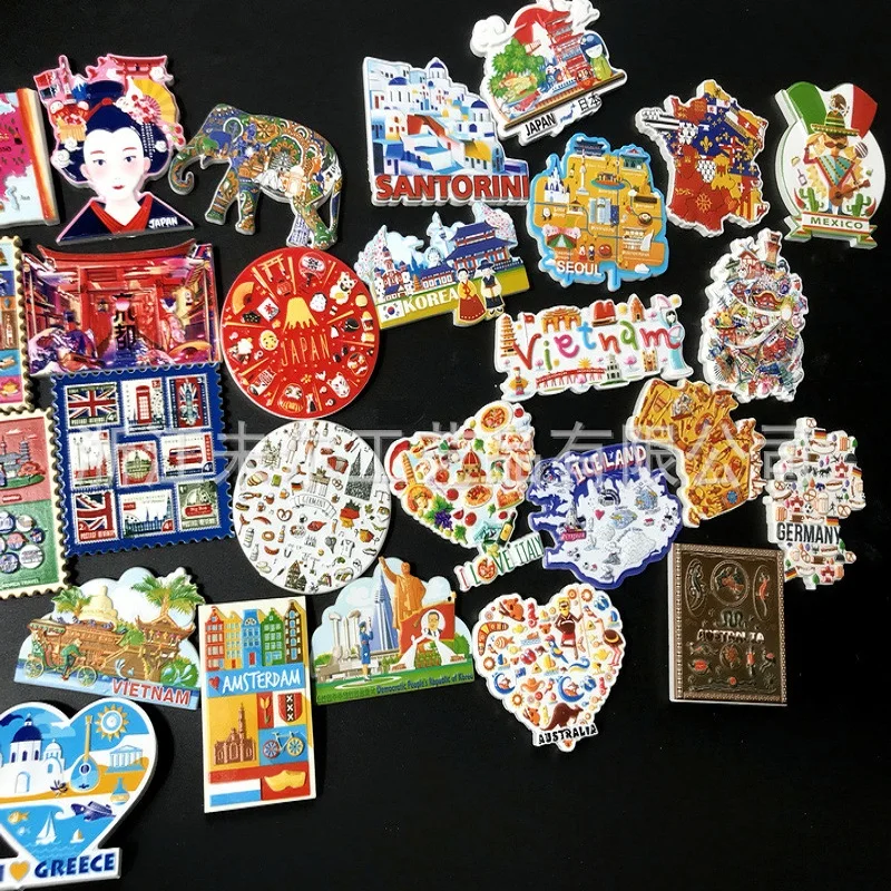 Магниты на холодильник Декор Япония Корея jermore Россия Голландия Австралия Англия