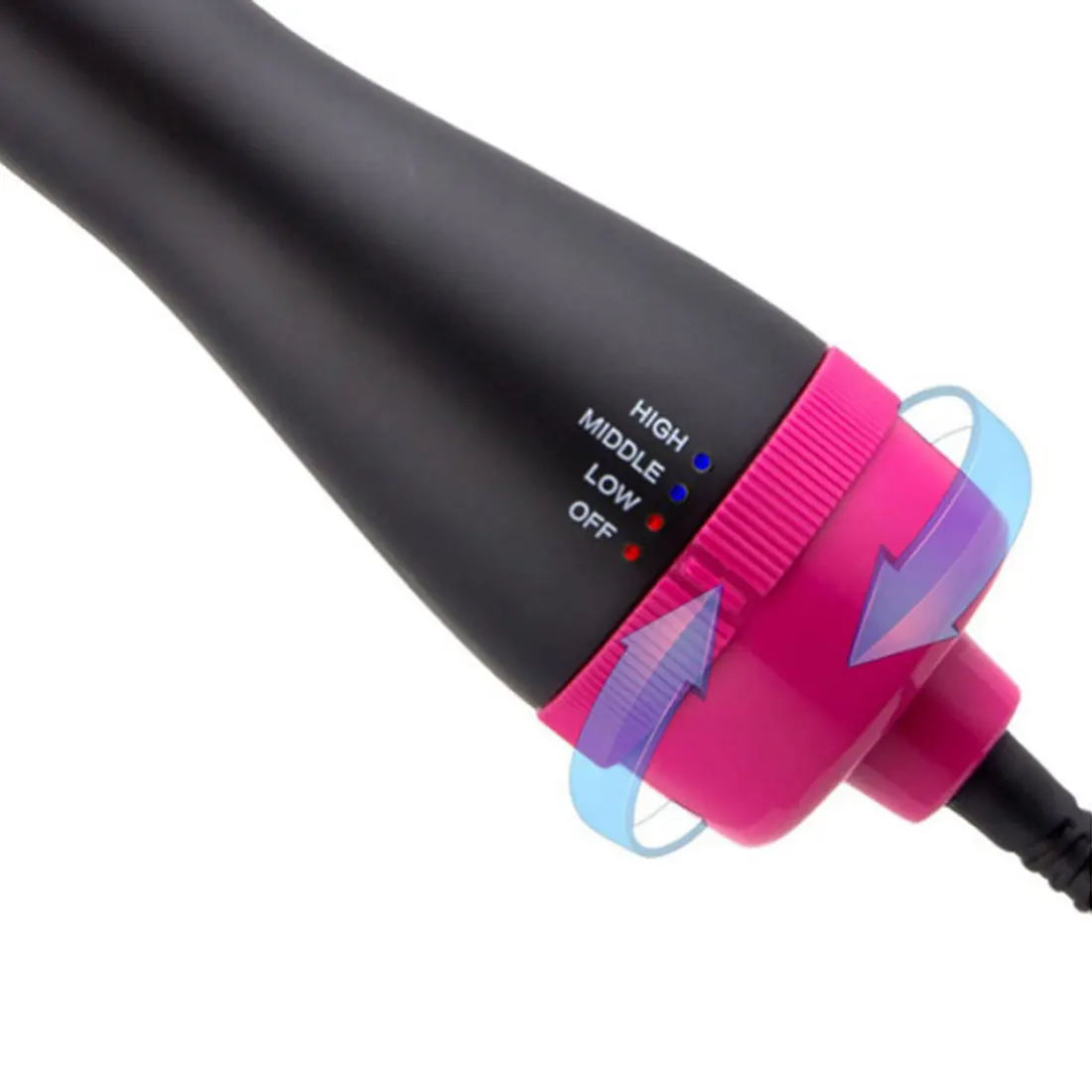 

Hot 2 in 1 Hair Dryer Brush Curling Iron Ion One Step Hot Air Brush Electric Hair Dryer Negative Ion Curling Hot Comb