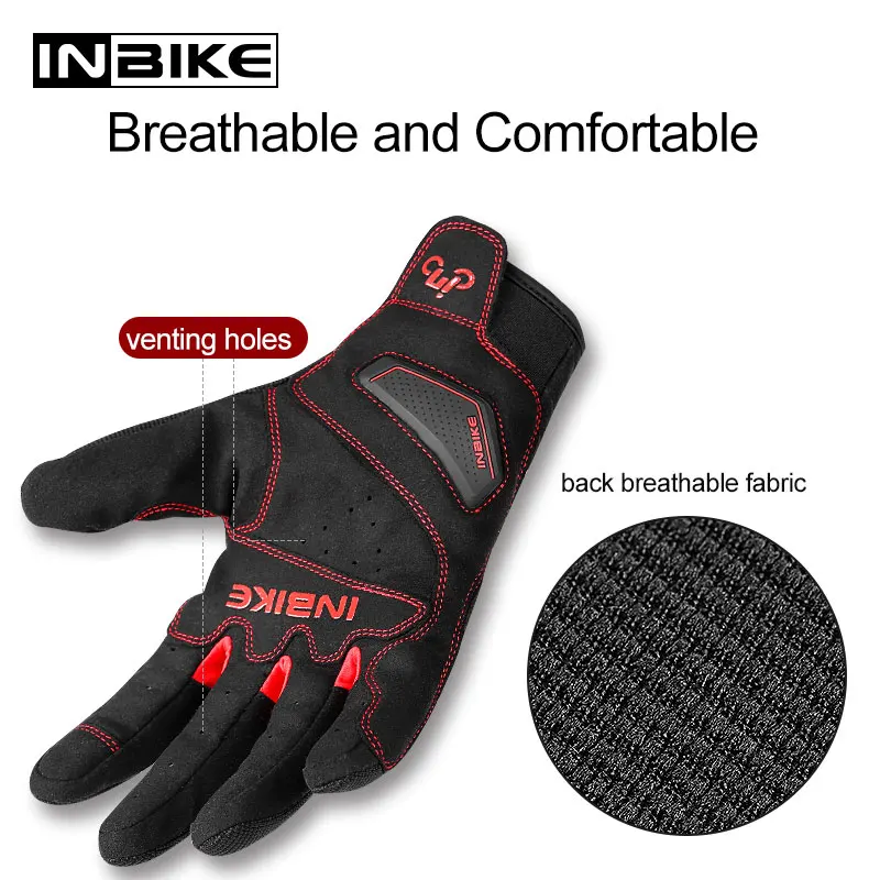 Перчатки INBIKE мужские с защитой от ударов ТПР твердая оболочка спортивные уличные
