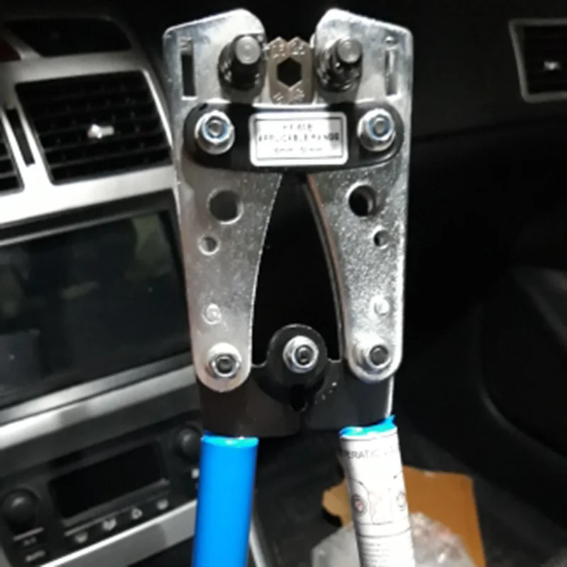 

HX-50B Cable Crimper Cable Lug Crimping Tool Wire Crimper Hand Ratchet Terminal Crimp Pliers for 6-50Mm2 1-10 AWG Wire Cable