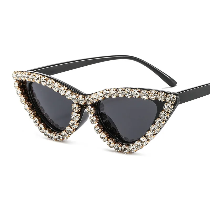 

diamant cat eye sonnenbrille damen sexy mode cat eye sonnenbrille marke designer kristall diamant sonnenbrille