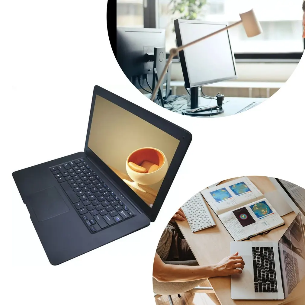 

14 inch Laptop 2G RAM 32G ROM Notebook Computer intel Core Quad 1.44GHz 10000mAh Windows 10 Ultrabook For Students Office