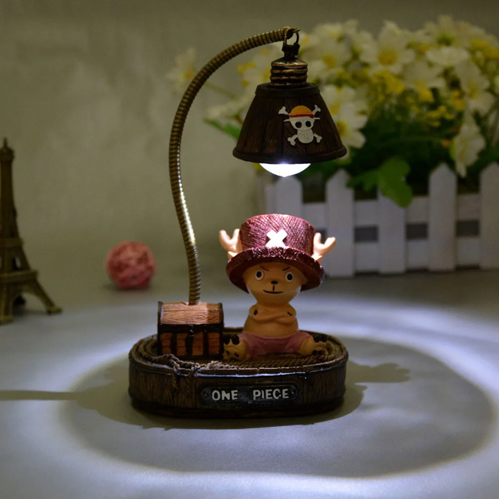 

Cute LED Night Light Anime Figure Luffy Resin Table Lamps LED Night Lamp for Children's Bedroom Home Decor Ornament Kids Gifts