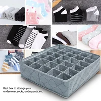 multi size bra underwear organizer foldable house storage box non woven wardrobe drawer closet organizer for scarves socks va
