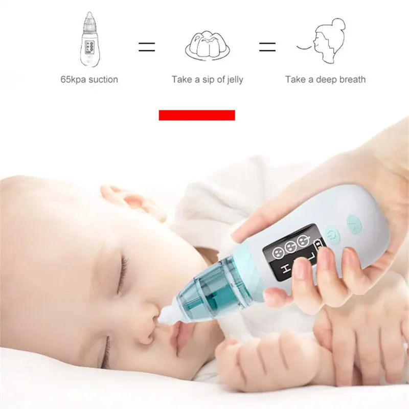 Aspirador Nasal el&eacute;ctrico con pantalla LED para ni&ntilde;os y beb&eacute;s, inhalador, equipo de aspiraci&oacute;n para reci&eacute;n nacidos, cuidado del o&iacute;do, prevenci&oacute;n de reflujo-0