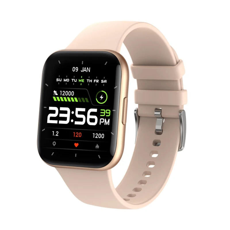 

Smart Uhr Smartwatch Frauen 1,69 zoll Bildschirm 22MM DIY Uhr Gesicht Lange Batterie Blut Presure männer uhren Für IOS Android