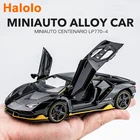 Автомобиль Lamborghinis Halolo LP770 750 1:32, модель спортивного автомобиля из сплава, литой звук, Супер гоночный подъемный хвост, популярное автомобильное колесо для подарка