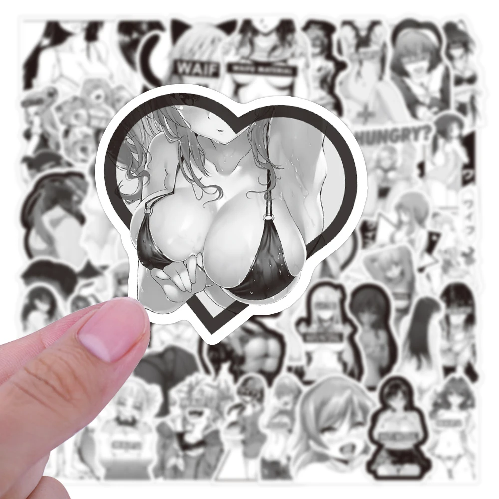 

50/PCS Anime Hentai Waifu Sexy Girls Kawaii Stickers Luggage Skateboard Mobile Phone Computer Guitar Waterproof Laptop Stickers