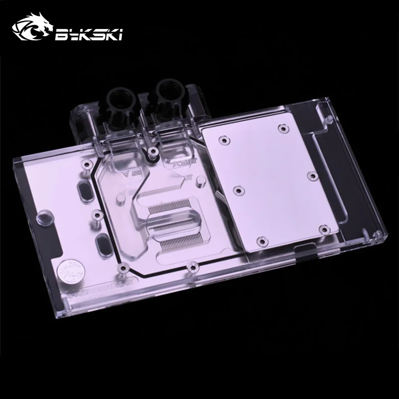 Оригинальный водяной блок Bykski GPU для ASUS RX580 двойной O8G/ASUS светодиодный светильник
