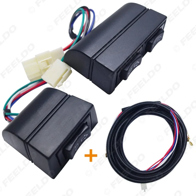 12 V/24 V 5PIN автомобиля Универсальный 2-дверный Электрический переключатель окна Стекло подъемник переключатель окна