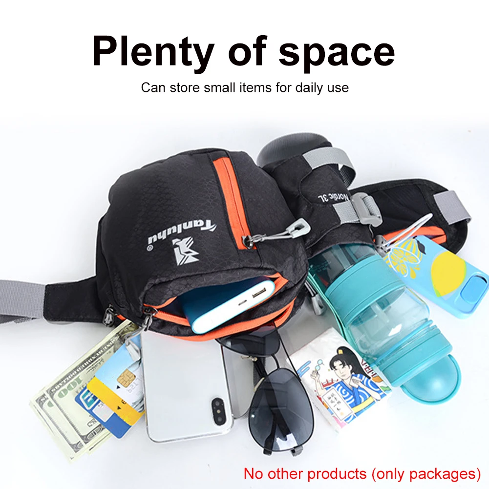 

Running Bag Belt Pack Outdoor Marathon Gym Sport Fitness Water Bottle Pouch Fanny Waist Pack Riding Cycling Phone Bag