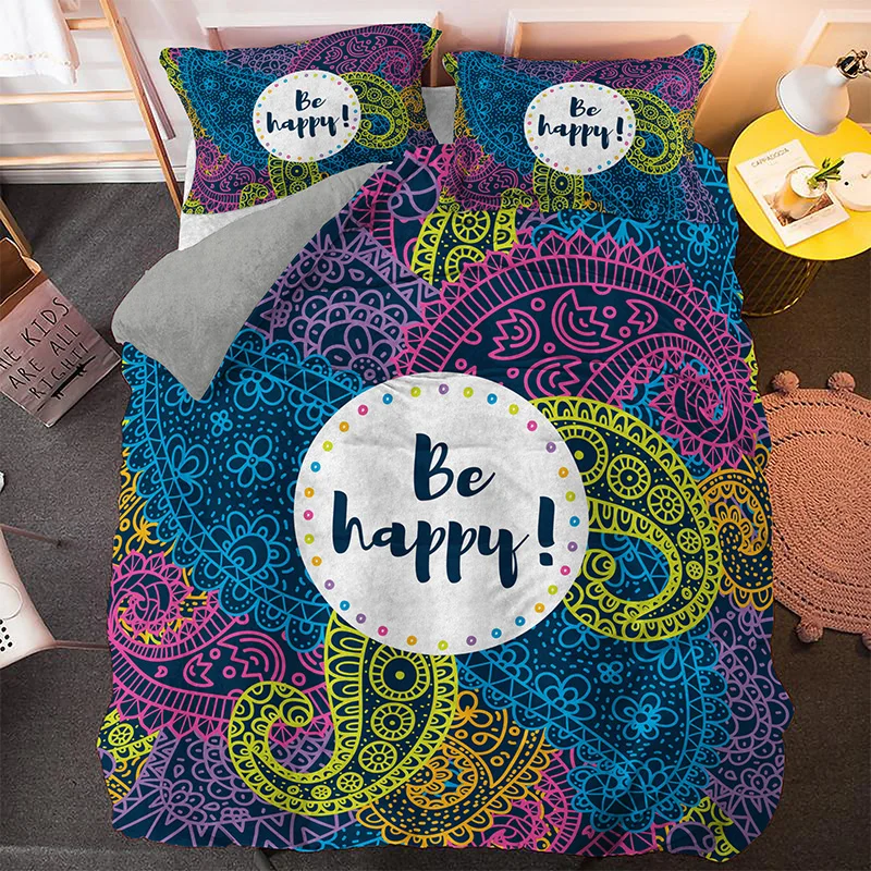 

Home Textile Bedding Sets Luxury Cartoon For Children Kids Duvet Cover Pillowcase Gift Single Queen King Size 2/3pcs