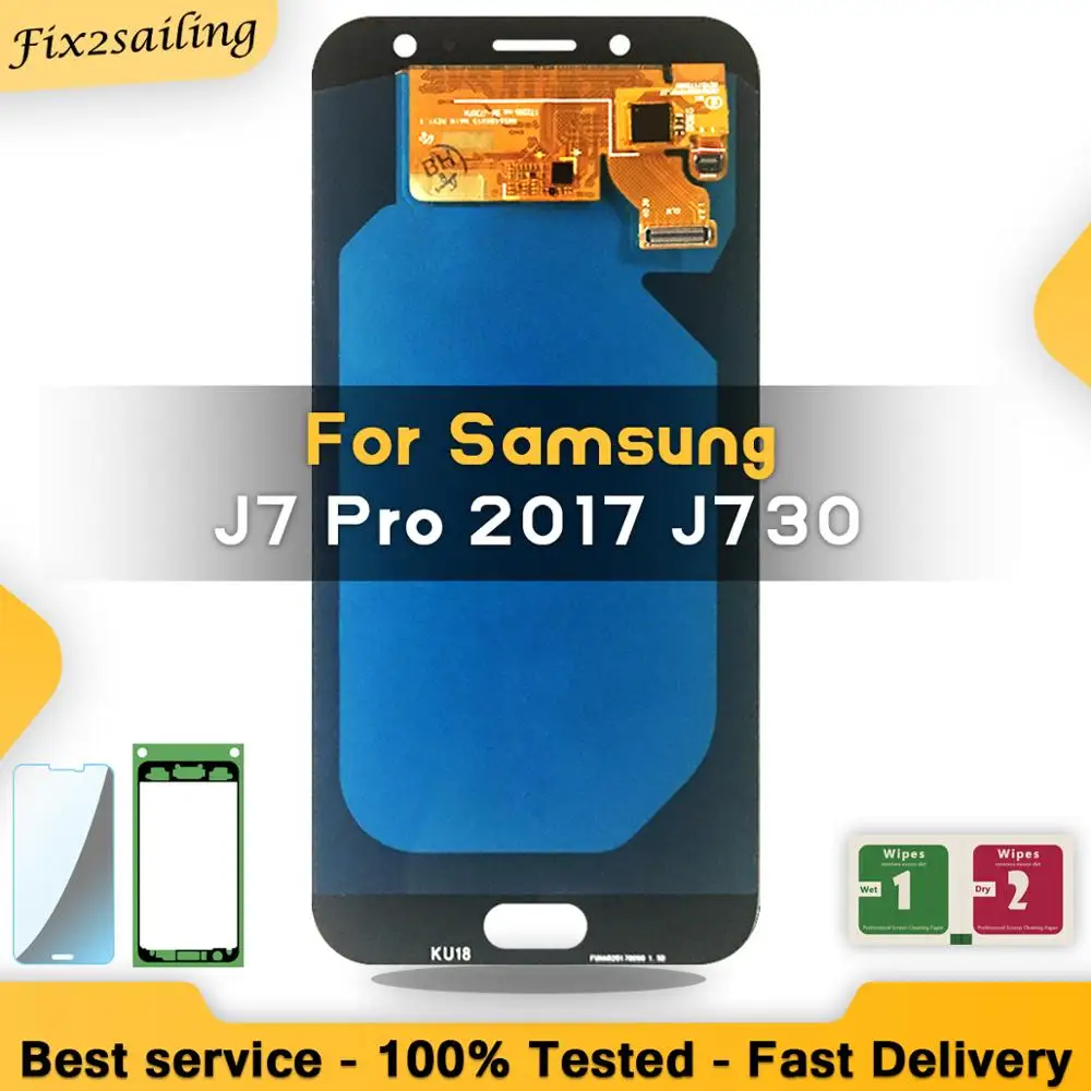 Super AMOLED для Samsung Galaxy J7 Pro 2017 J730 J730F ЖК дисплей кодирующий преобразователь