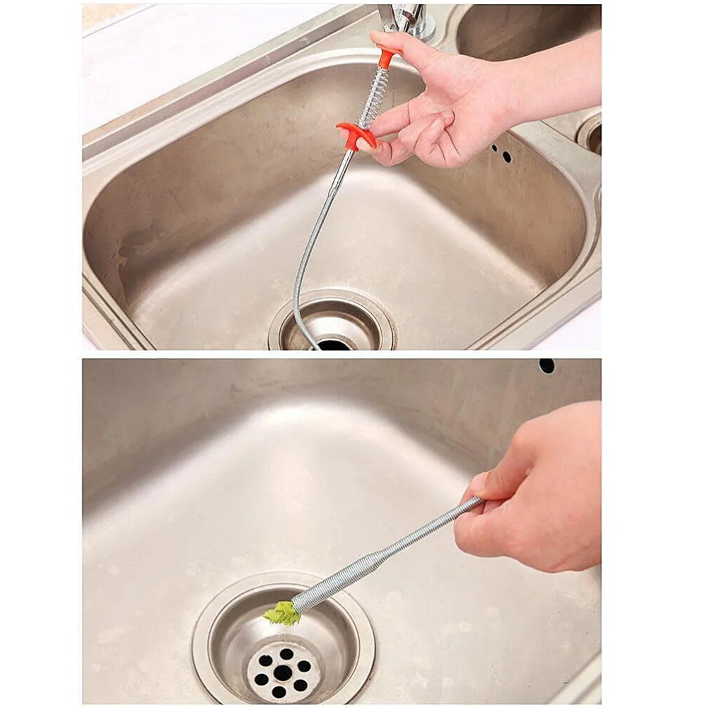 

7 in 1 Drain Hair Drain Clog Remover Quick and Painless Slow Drain Relief for Drain Cleaning (2 PCS Picker + 5 PCS Random Color