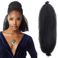 24inch long kinky marley braiding hair spring afro twist crochet hair synthetic bulk extensions marely braid for african women