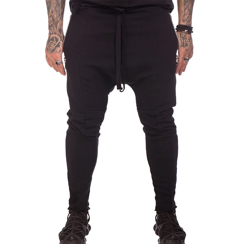 

Summer New Men's Casual Pants European American Trendy Brand Multi-pocket Overalls Large Size Binding Foot Zipper Men's Pants