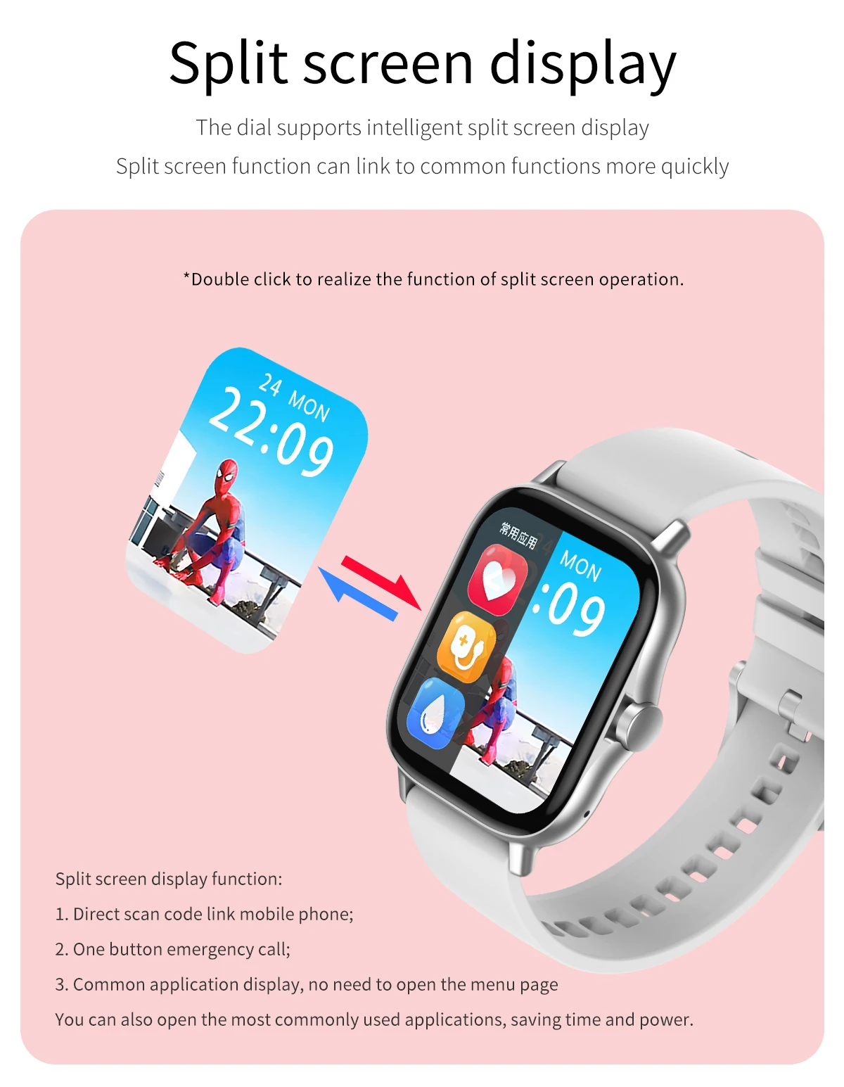 

Newest DW11 Women Men Smart Watch Bluetooth Call split screen display Heart Rate Monitor Blood Pressure Smartwatch pk Iwo serie