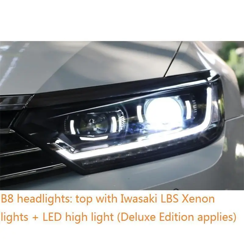 MODEL N Автозапчасти Luces Led Para авто Drl аксессуары автомобильные лампы фары автомобильные фары в сборе 17 18 для Volkswagen Magotan - Цвет: MODEL N